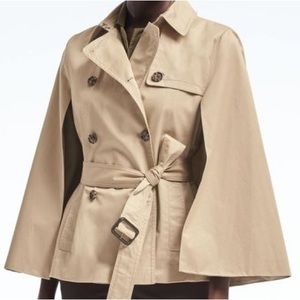 Banana Republic Vogue waist, length, double-breasted waist length trench coat. M